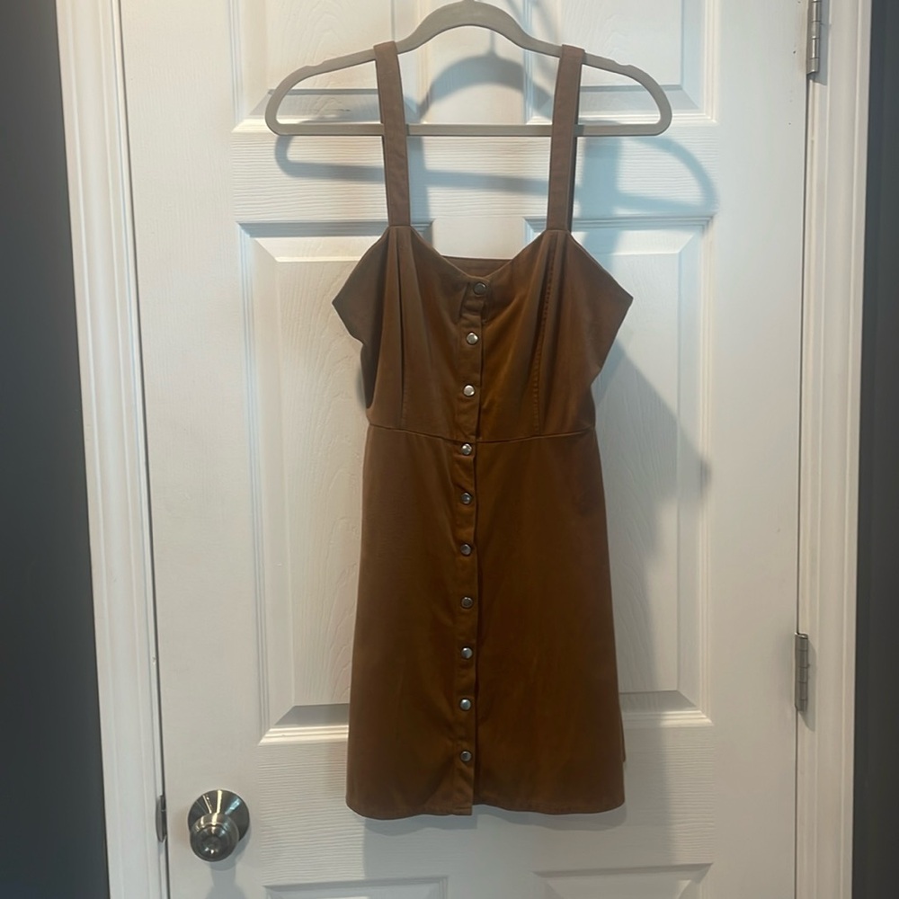 Forever 21 Contemporary Velvety Brown Dress